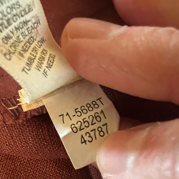 J. Jill Linen Skirt Long Modest Church Pockets Vintage NWT Size XL Tall XLT - Picture 13 of 13